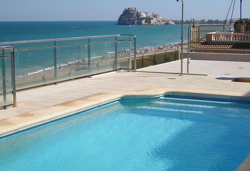 Apartamento Con Aire Acondicionado En 1ª Linea De Playa Edificio Moli De Vent Peniscola Exterior photo